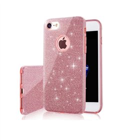 Glitter 3in1 case for iPhone 13 6,1&quot pink