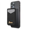 Guess card slot GUWMSSASLBK black MagSafe Saffiano