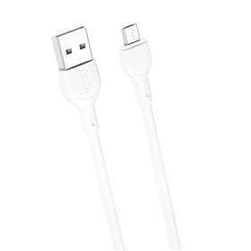 Кабель XO NB200 USB - microUSB 1,0м 2.1A белый