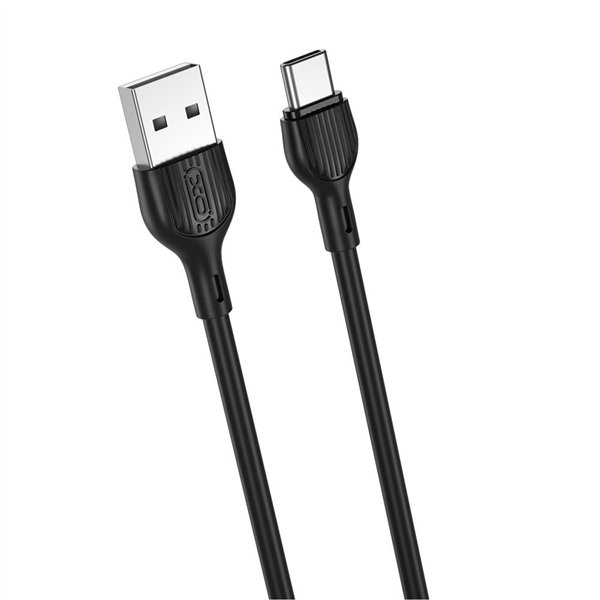 XO kabelis NB200 USB - USB-C 2,0m 2.1A melns
