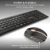 Keyboard and Mouse Cherry JD-9100ES-2 Black Spanish QWERTY