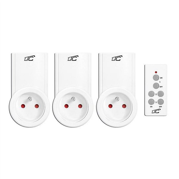 Remote controlled mains socket x3 LTC