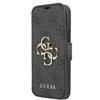 Guess case for iPhone 13 Pro / 13 6,1&quot GUBKP13L4GMGGR grey book case 4G Big Metal Logo