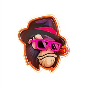 Neon ART LED GANGSTA MONKEY multicolor FLA03 Forever Light