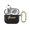 Guess case for Airpods 3 GUA3SASMK black 4G Script Metal