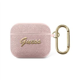 Guess case for Airpods 3 GUA3SASMP pink 4G Script Metal