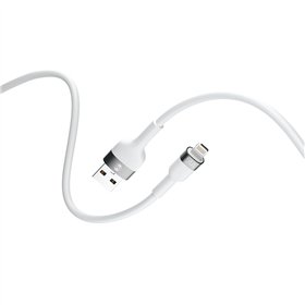 Forever Flexible cable USB - Lightning 1,0 m 2.4A white