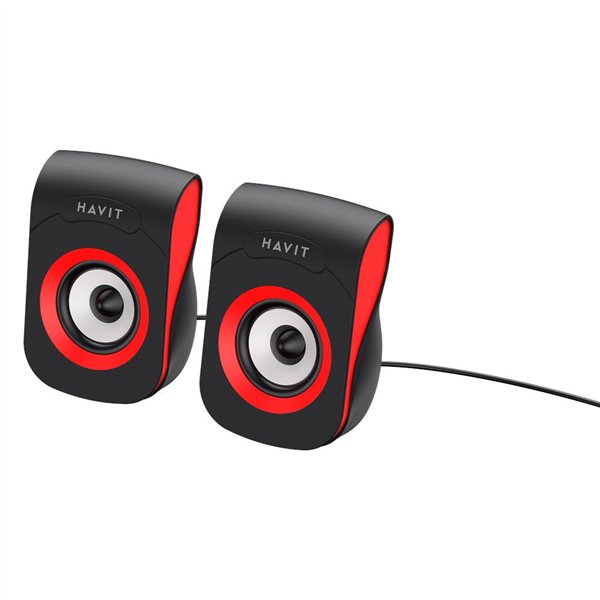 Компьютерные колонки HAVIT 2.0 HV-SK599 черно-красные