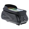 Waterproof bike frame bag with shell sides and phone holder Forever Outdoor black