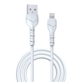 USB cable Devia Kintone Lightning 1.0m white 5V 2.1A