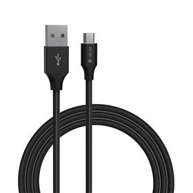 Devia cable Gracious EC207 USB - MicroUSB 2,0 m 2,1A black