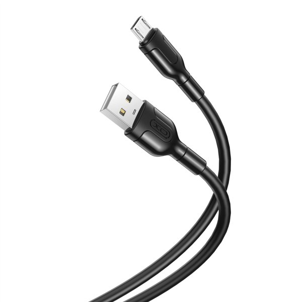 XO laidas NB212 USB - microUSB 1,0 m 2,1A juodas