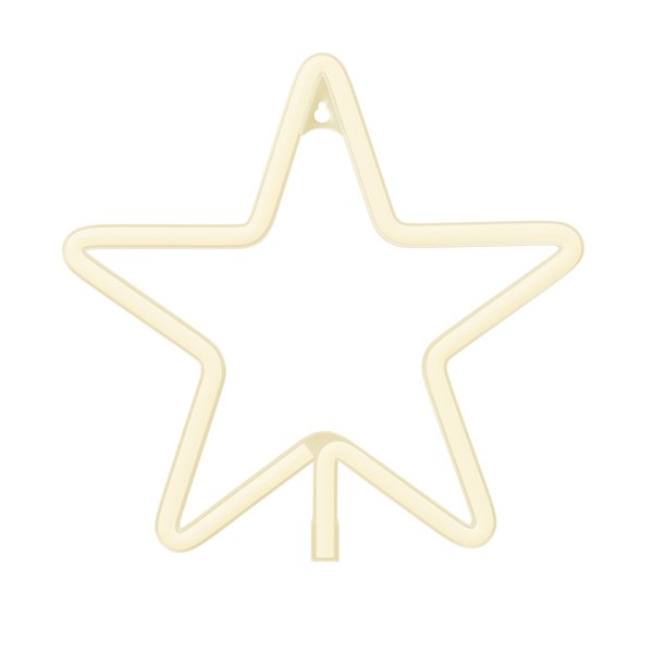 Неоновый светодиодный светильник CHRISTMAS PENTASTAR теплый белый FLNE22 Forever Light