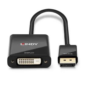 DisplayPort - DVI adapteris LINDY Juoda