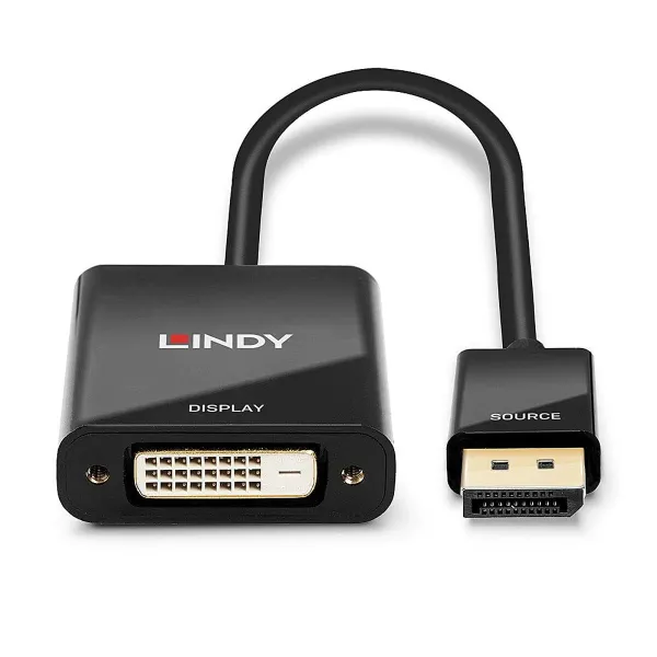 DisplayPort - DVI adapteris LINDY Juoda
