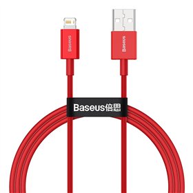 Baseus Superior USB - Lightning -kaapeli 1,0 m 2,4A punainen