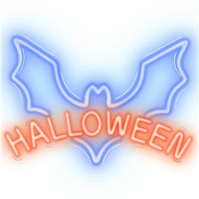 Neon PLEXI LED HALLOWEEN sinipunainen NNE17 Neolia