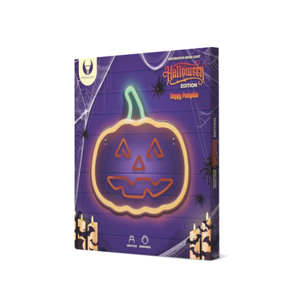 Neona PLEXI LED HAPPY PUMPKIN oranži zaļš FPNE10 Forever Light