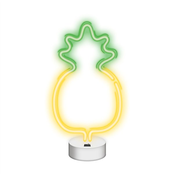 Neon LED on a stand PINEAPPLE yellow green NNE05 Neolia