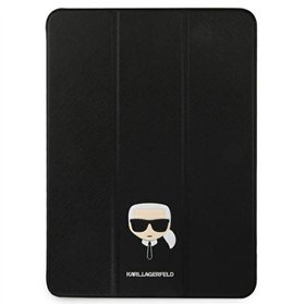 Karl Lagerfeld dėklas, skirtas iPad 12,9" Pro 2021, KLFC12OKHK, juodos spalvos Saffiano Karl Head dėklas