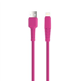 Setty cable USB - Lightning 1,5 m 2,1A KSA-L-1.526 pink