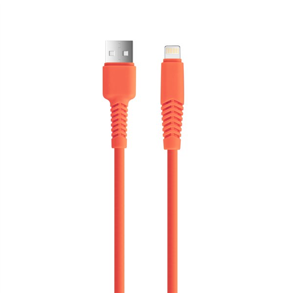 Кабель Setty USB - Lightning 1,5 м 2,1A KSA-L-1.5210 оранжевый