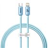Baseus kabelis Crystal Shine USB-C - Lightning 1,2 m 20W debeszils