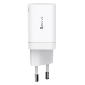 Baseus wall charger Super Si PD 30W 1x USB-C 1x USB white