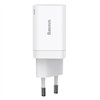 Baseus-seinälaturi Super Si PD 30W 1x USB-C 1x USB valkoinen