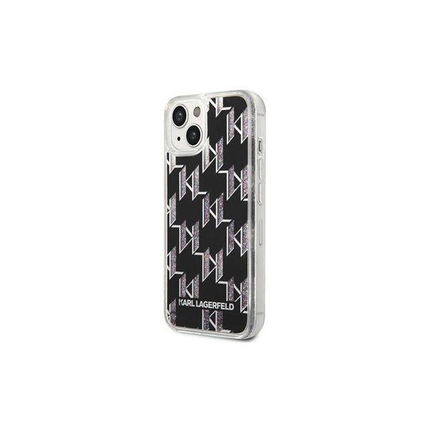 Чехол Karl Lagerfeld для iPhone 14 Pro Max 6,7&quot KLHCP14XLMNMK чёрный HC Liquid Glitter Monogram