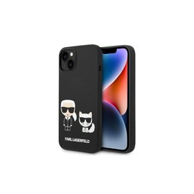Karl Lagerfeld case for iPhone 14 Pro Max 6,7&quot KLHMP14XSSKCK black HC Magsafe Liquid Silicone Karl & Choupette