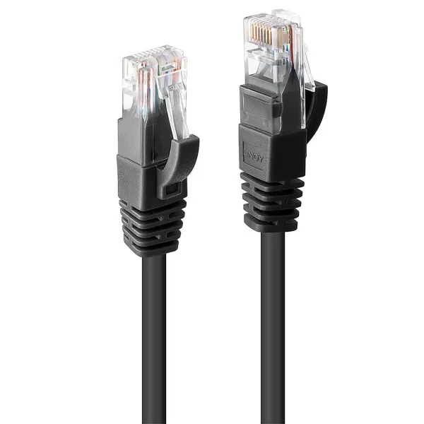 UTP Category 6 Rigid Network Cable LINDY Black 2 m (1 Unit)