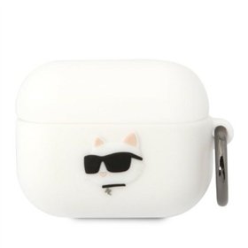 Karl Lagerfeld case for Airpods Pro KLAPRUNCHH white 3D Silicone NFT Karl