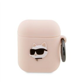 Karl Lagerfeld case for Airpods 1 / 2 KLA2RUNCHP pink 3D Silicone NFT Karl