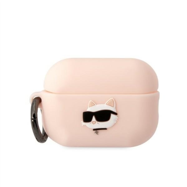 Чехол Karl Lagerfeld для Airpods Pro 2 KLAP2RUNCHP розовый 3D Silicone NFT Karl