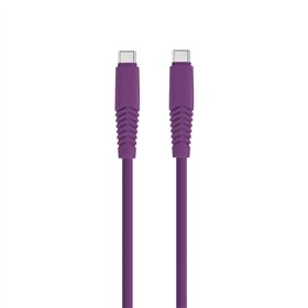 Кабель Setty USB-C - USB-C 1,5 м 2,1A KSC-C-1.5219 фиолетовый