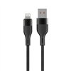 Кабель Maxlife MXUC-07 USB - Lightning 1,0 м 2,4А черный нейлон