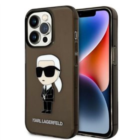 Karl Lagerfeld case for iPhone 14 Pro Max 6,7&quot KLHCP14XHNIKTCK black hardcase Ikonik Karl Lagerfeld