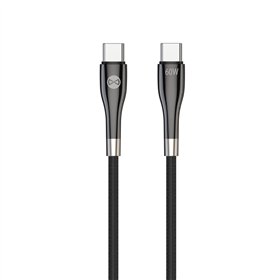 Forever Sleek cable USB-C - USB-C 1,0 m 60W black