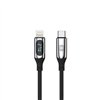 Forever LCD-kaapeli USB-C - Lightning 1,0 m 27W musta