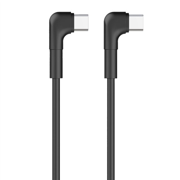 Угловой кабель Maxlife MXUC-09 USB-C - USB-C 1,0 м 60 Вт, черный