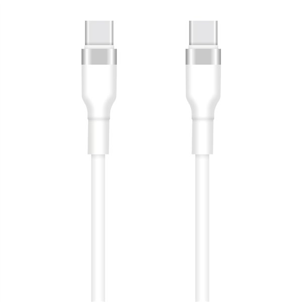 Setty USB-C - USB-C cable 1m 3A KSC-C-130 white