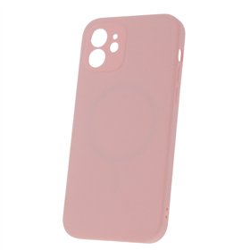 „Mag Invisible“ dėklas, skirtas „iPhone 12 6.1“ pastelinės rožinės spalvos