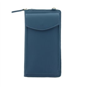 Сумка для телефона светло-голубая