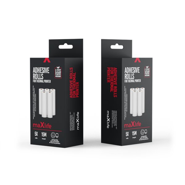 Maxlife-liimarullasetti lämpötulostimelle