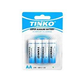 Alkaline battery TINKO AA/LR6 4pcs/blister.