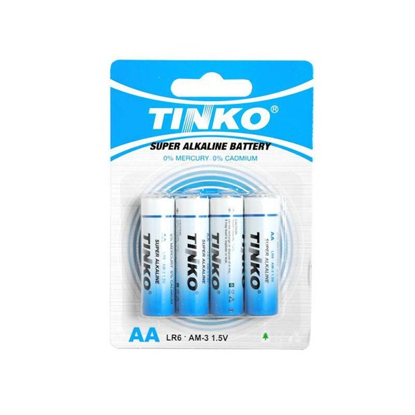 Alkaline battery TINKO AA/LR6 4pcs/blister.