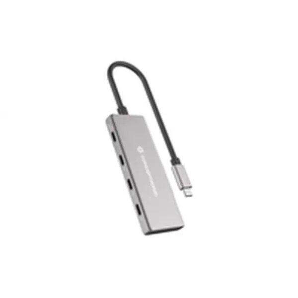 USB-jaotur Conceptronic 110519607101 Hõbedane