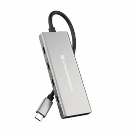 USB-разветвитель Conceptronic 110519707101 Серебристый