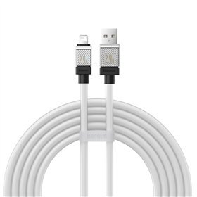 „Baseus“ laidas „CoolPlay USB“ – „Lightning“ 2 m, 2,4 A, baltas